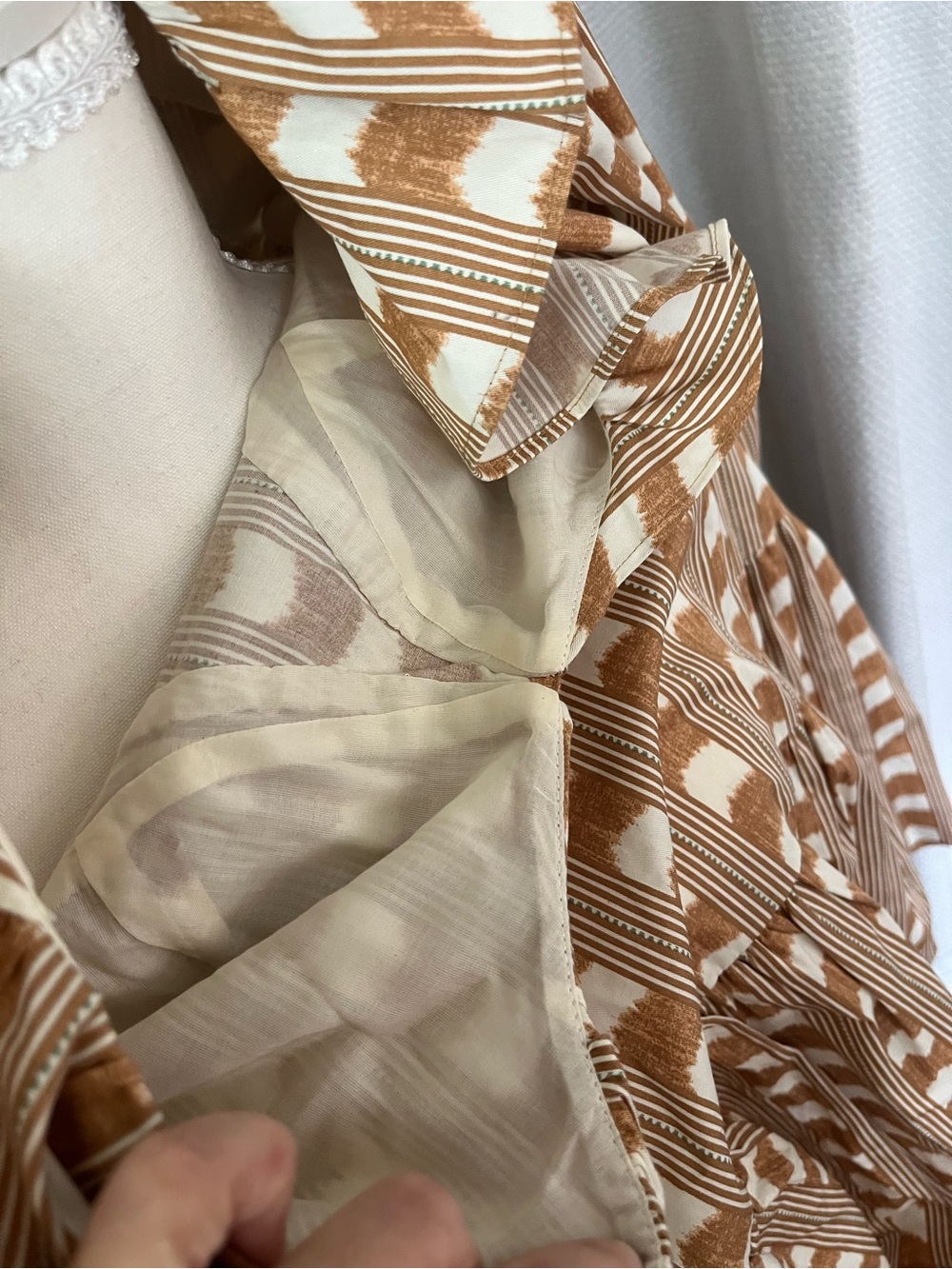 Derek Lam 10 Crosby Printed Mini Dress Fall 2023 Collection - Picture 2 of 5